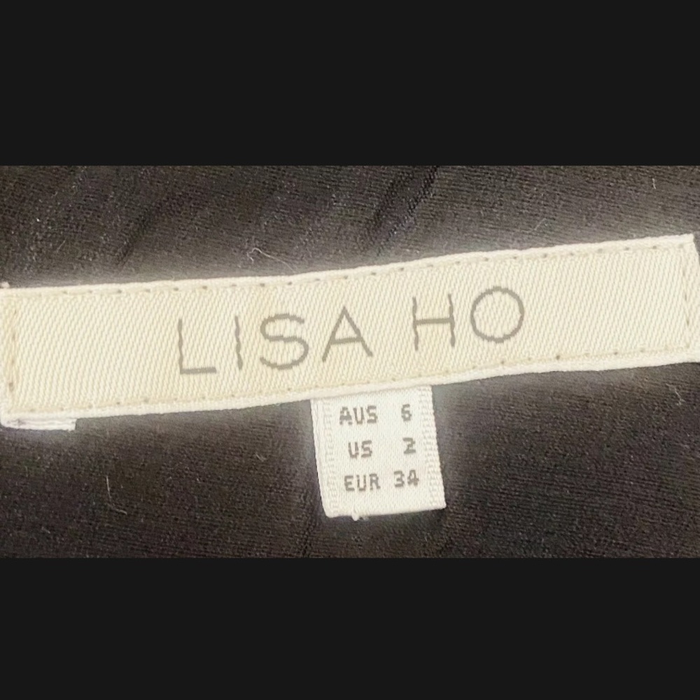 🌱 LISA HO Sz 6-8 Silk Black White Textured Skirt - Picture 6 of 6